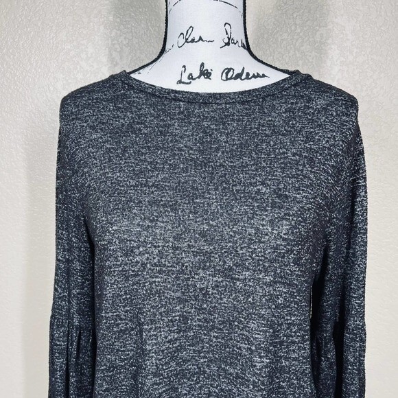 Workshop Republic Clothing women top Dark Gray long sleeve relax fit size S - Picture 6 of 9